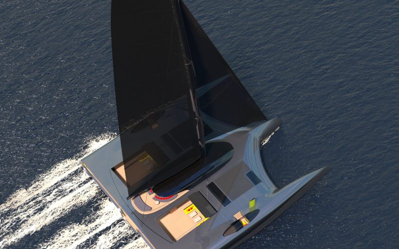 Domus is a 40m Trimaran Concept With An Aim To Be Completely Emission-free