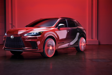 2023 Lexus RX Ruby Red Rims